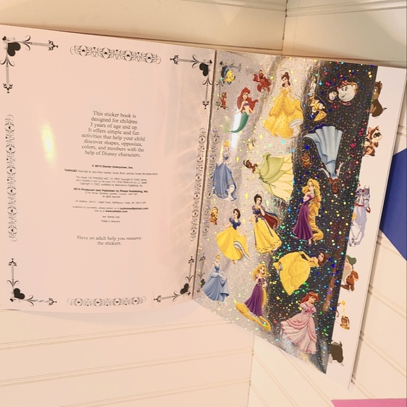 Disney Princess Reusable Sticker Activity Book Treasury - 6 books in 1 by Phidal - Picture 6 of 16